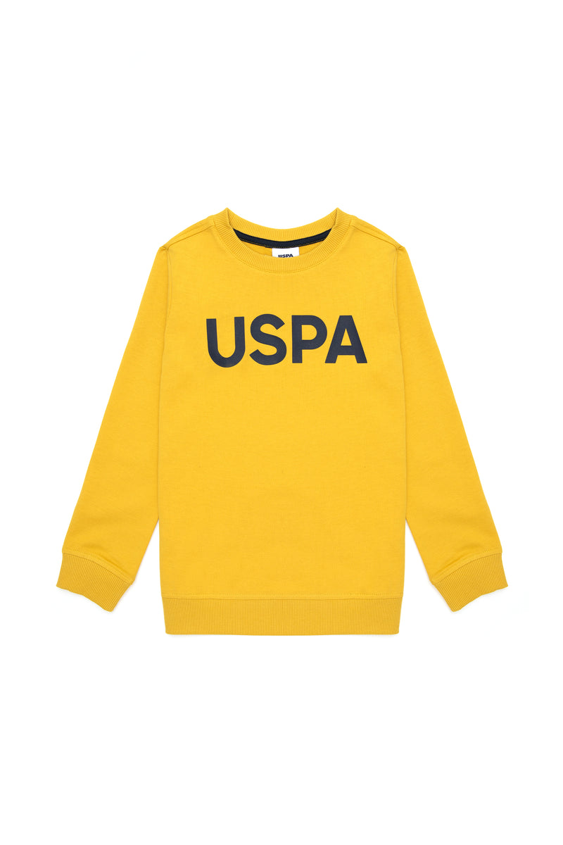 Bluza Baietel Galben Cu Logo USPA Pe Piept