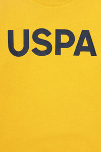 Bluza Baietel Galben Cu Logo USPA Pe Piept