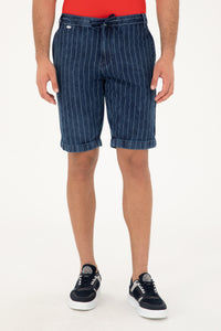 Bermude Bărbați Pe Albastru cu Dungi