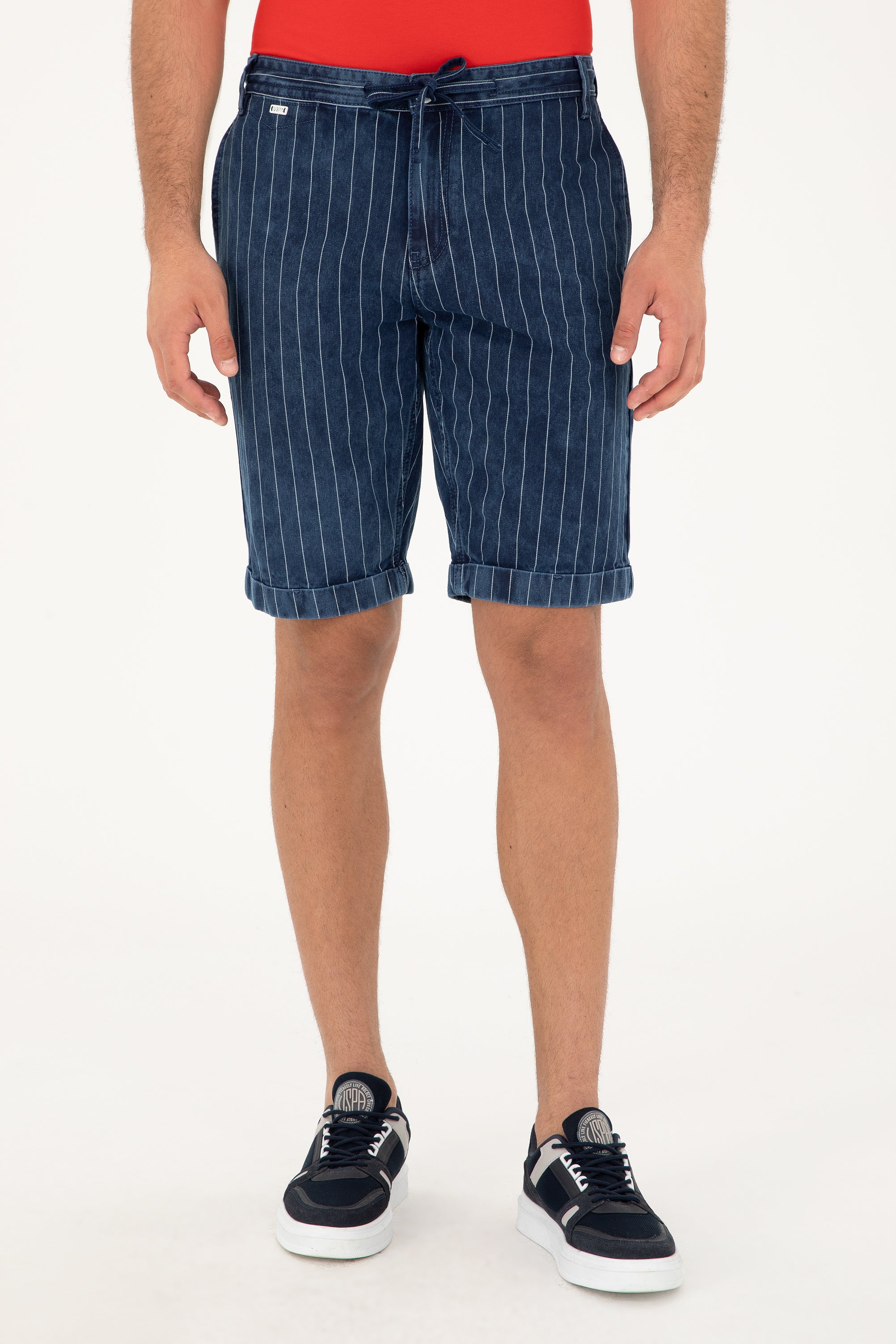 Bermude Bărbați Pe Albastru cu Dungi