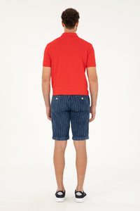 Bermude Bărbați Pe Albastru cu Dungi