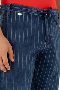 Bermude Bărbați Pe Albastru cu Dungi