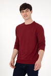 Bluza Bordo Barbat Cu Textura