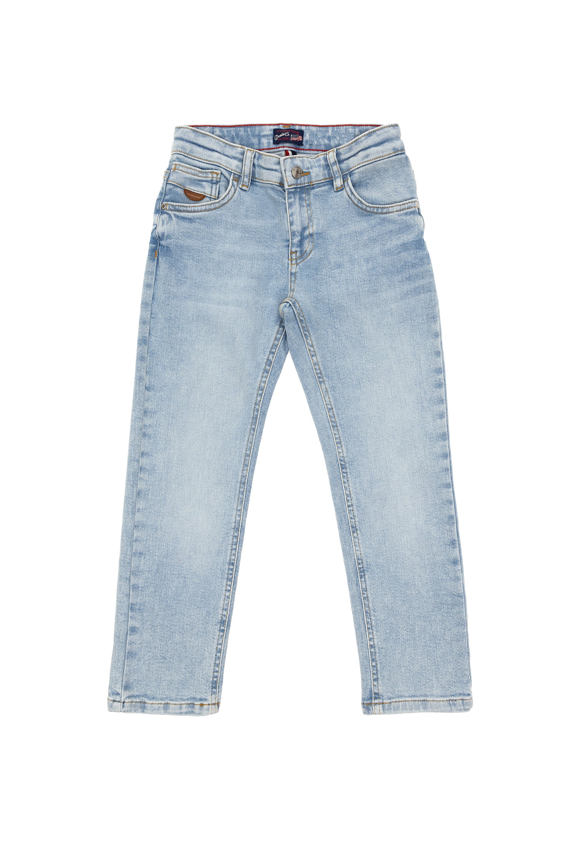 Blugi Baietel Albastru Deschis Aspect Decolorat