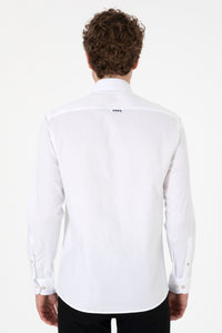 Camasa Barbat Alba Cu Logo Brodat