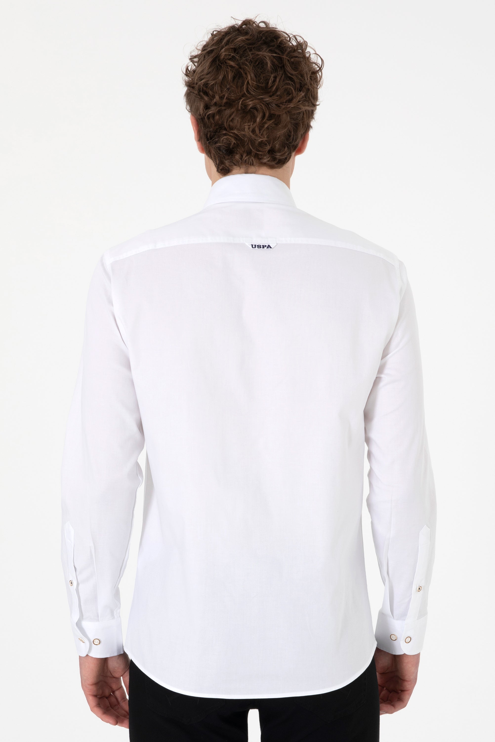 Camasa Barbat Alba Cu Logo Brodat