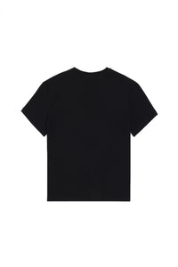 Tricou Băieți Pe Negru Cu Guler Totund Și Print USPA