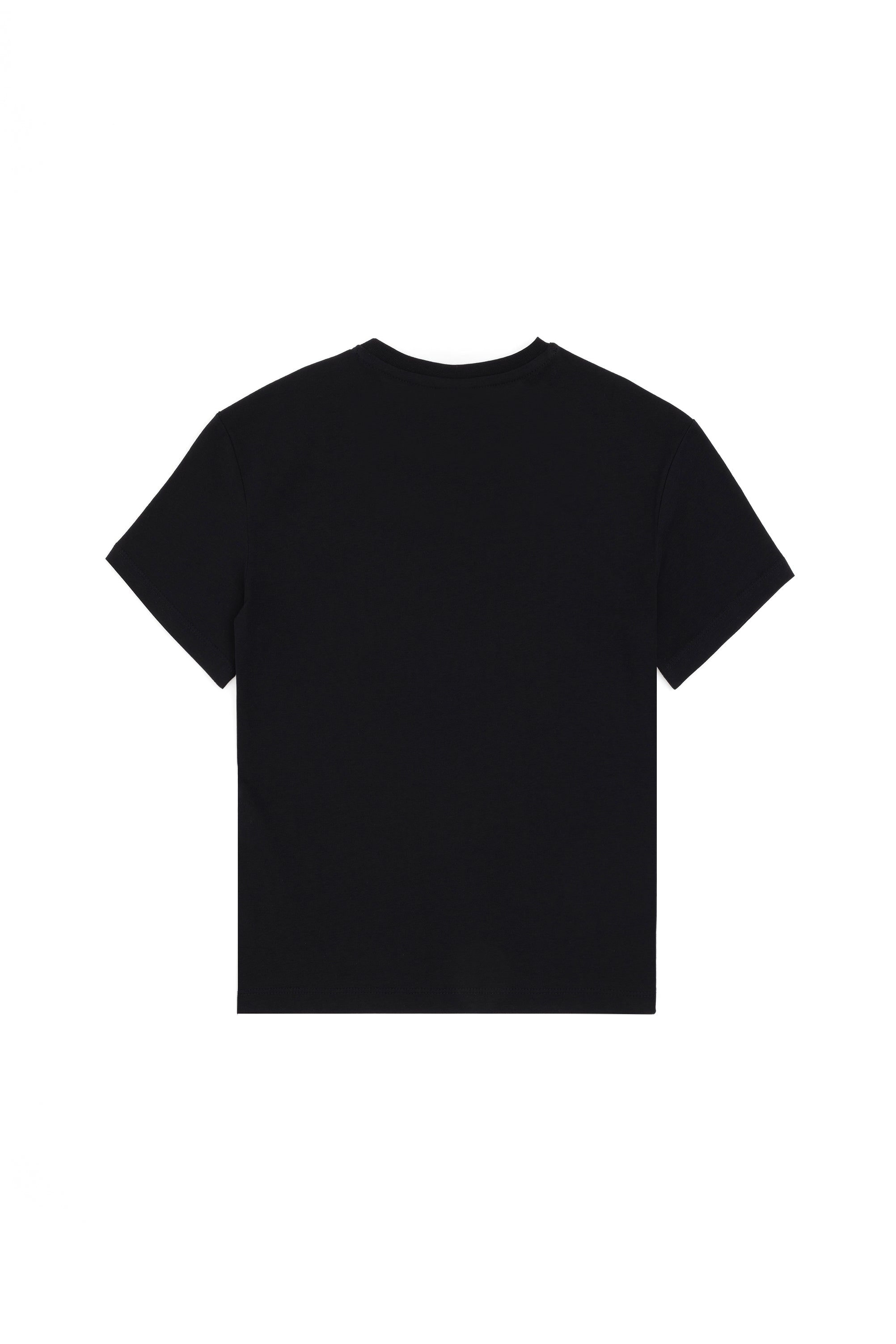 Tricou Băieți Pe Negru Cu Guler Totund Și Print USPA