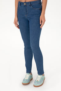 Blugi Dama Denim cu Talie Inalta