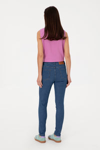 Blugi Dama Denim cu Talie Inalta