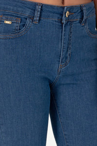 Blugi Dama Denim cu Talie Inalta