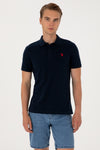 Tricou Polo Barbat Bleumarin Inchis 