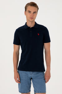 Tricou Polo Barbat Bleumarin Inchis 
