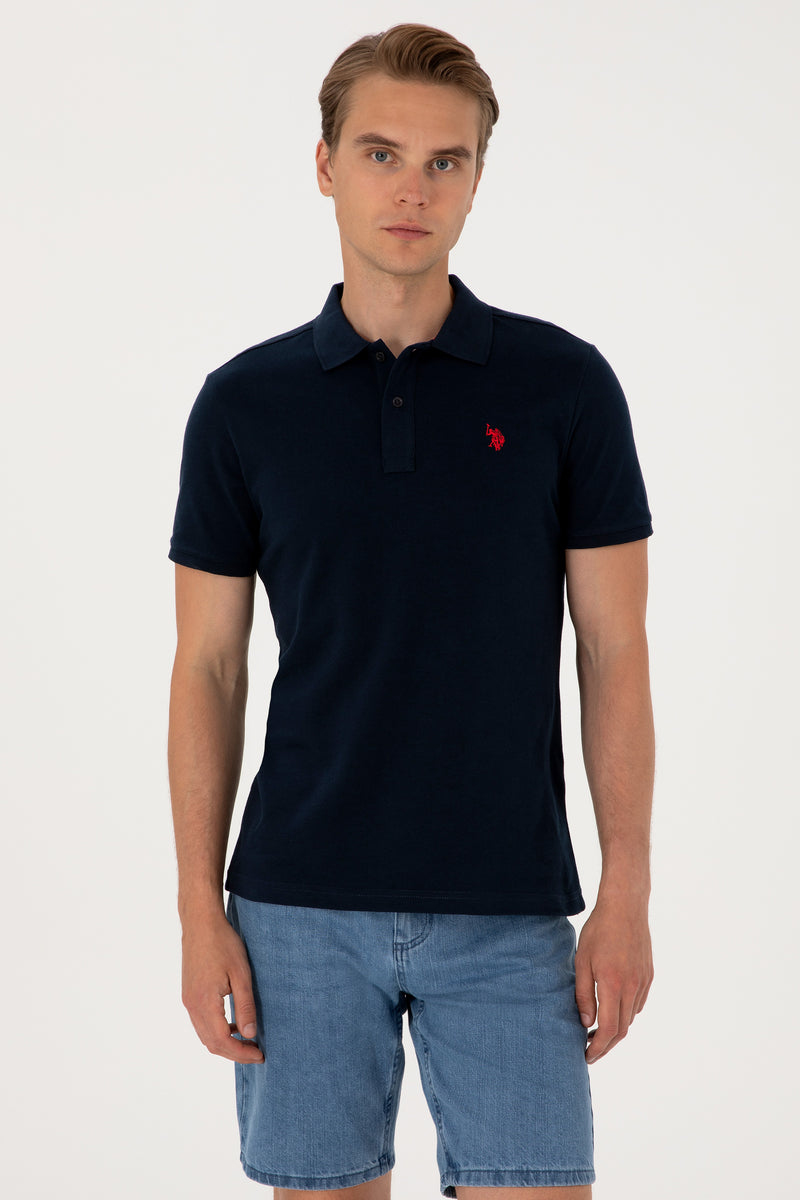 Tricou Polo Barbat Bleumarin Inchis 