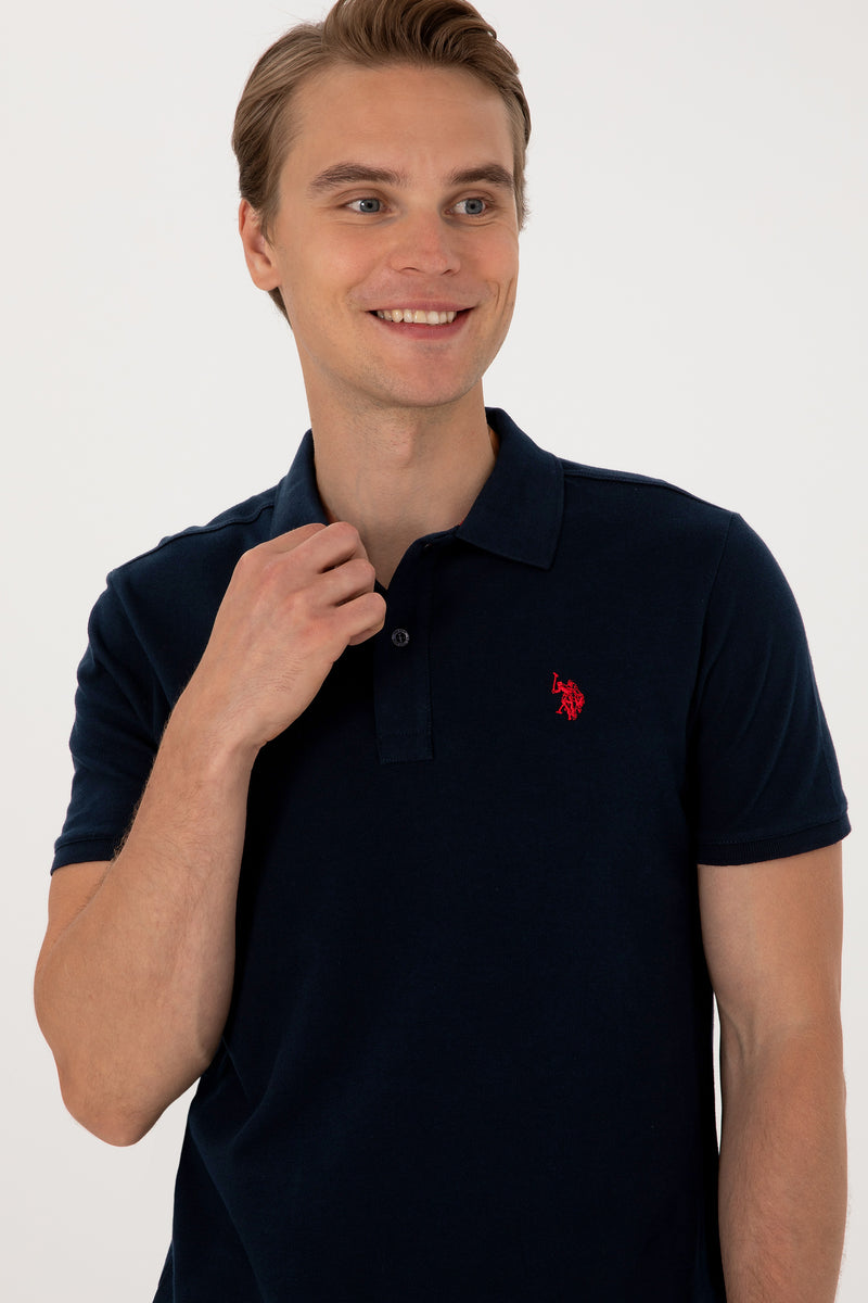 Tricou Polo Barbat Bleumarin Inchis 