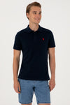 Tricou Polo Barbat Bleumarin Inchis 