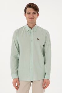 Camasa Barbat Verde Dafin Textura De Vara