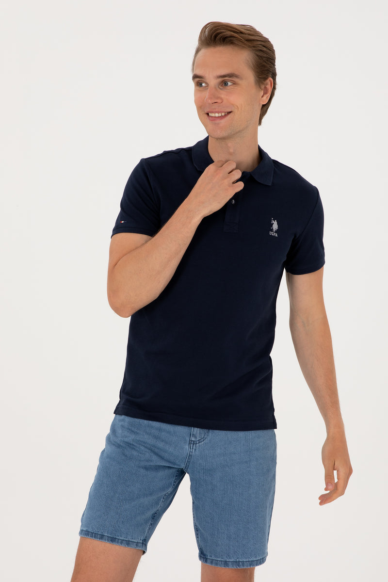 Tricou Polo Barbat Bleumarin Cu Logo