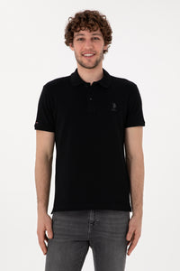 Tricou Polo Barbat Negru Cu Logo