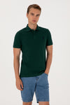 Tricou Polo Barbat Verde Cu Logo