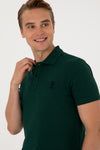 Tricou Polo Barbat Verde Cu Logo