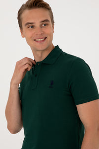 Tricou Polo Barbat Verde Cu Logo
