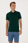 Tricou Polo Barbat Verde Cu Logo