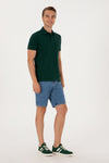 Tricou Polo Barbat Verde Cu Logo