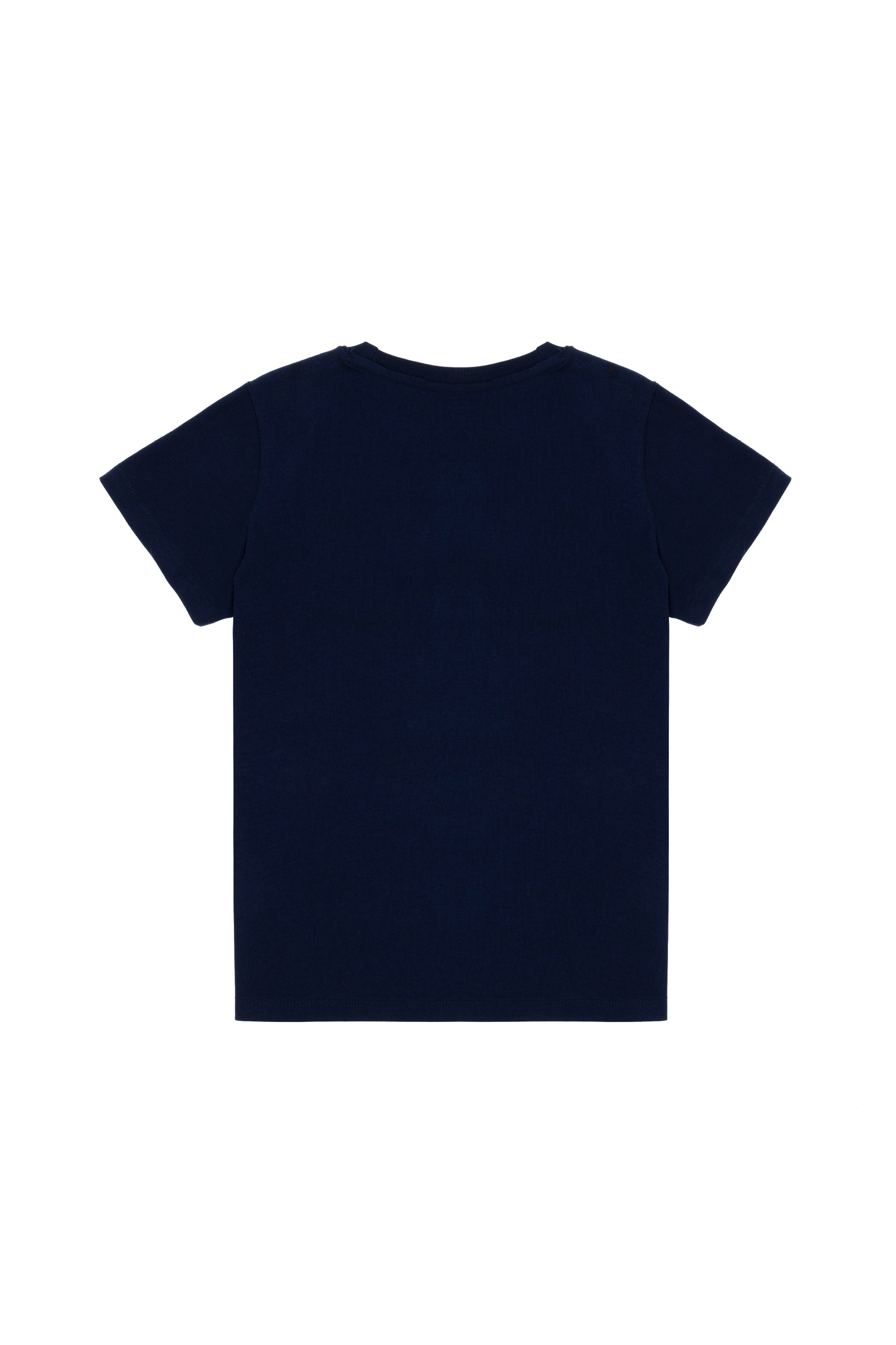 Tricou Băieți Pe Bleumarin Cu Guler Rotund Și Print USPA