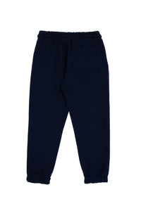 Pantaloni Sport Băieți Pe Bleumarin cu Logo Brodat