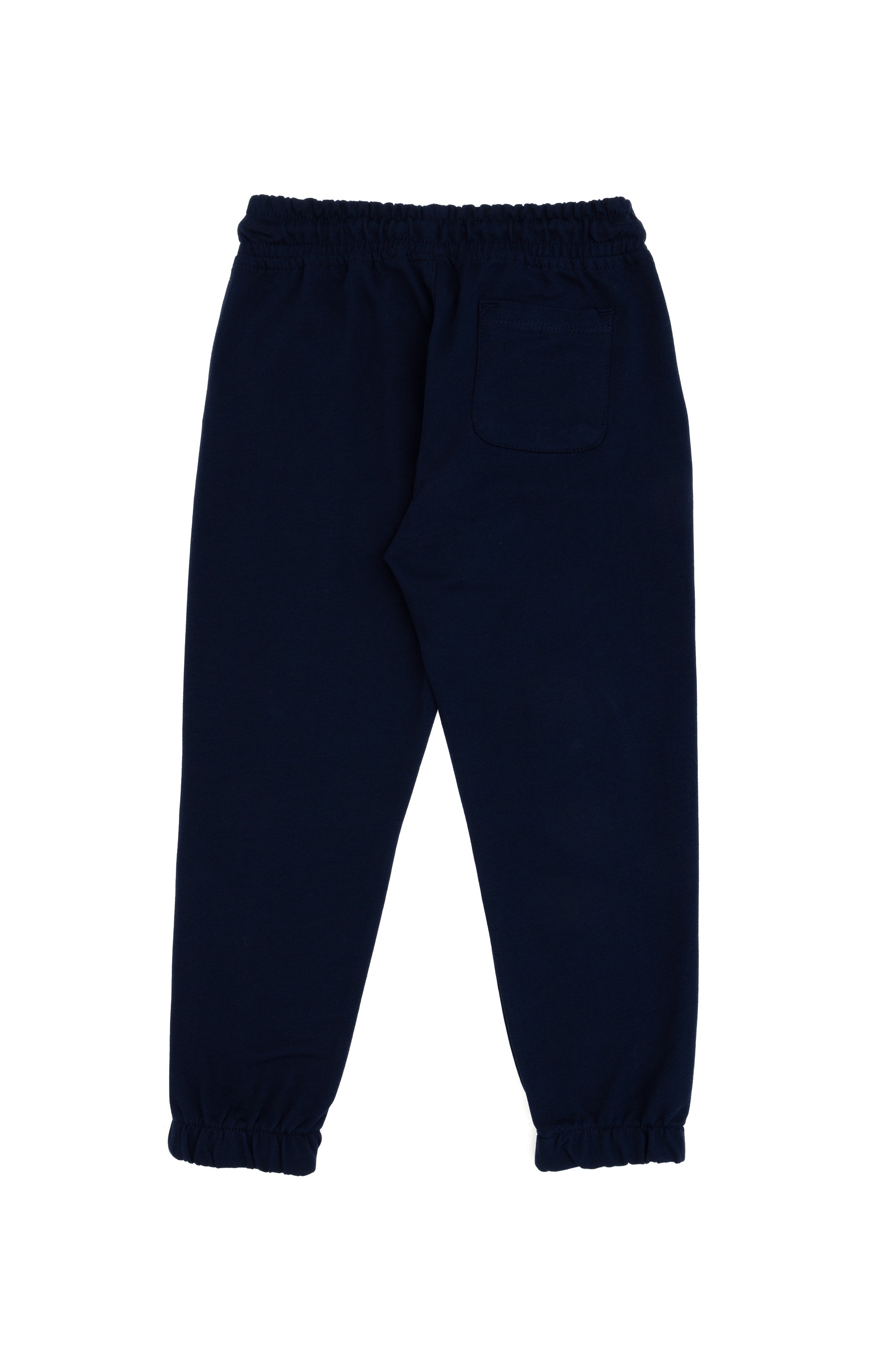 Pantaloni Sport Băieți Pe Bleumarin cu Logo Brodat