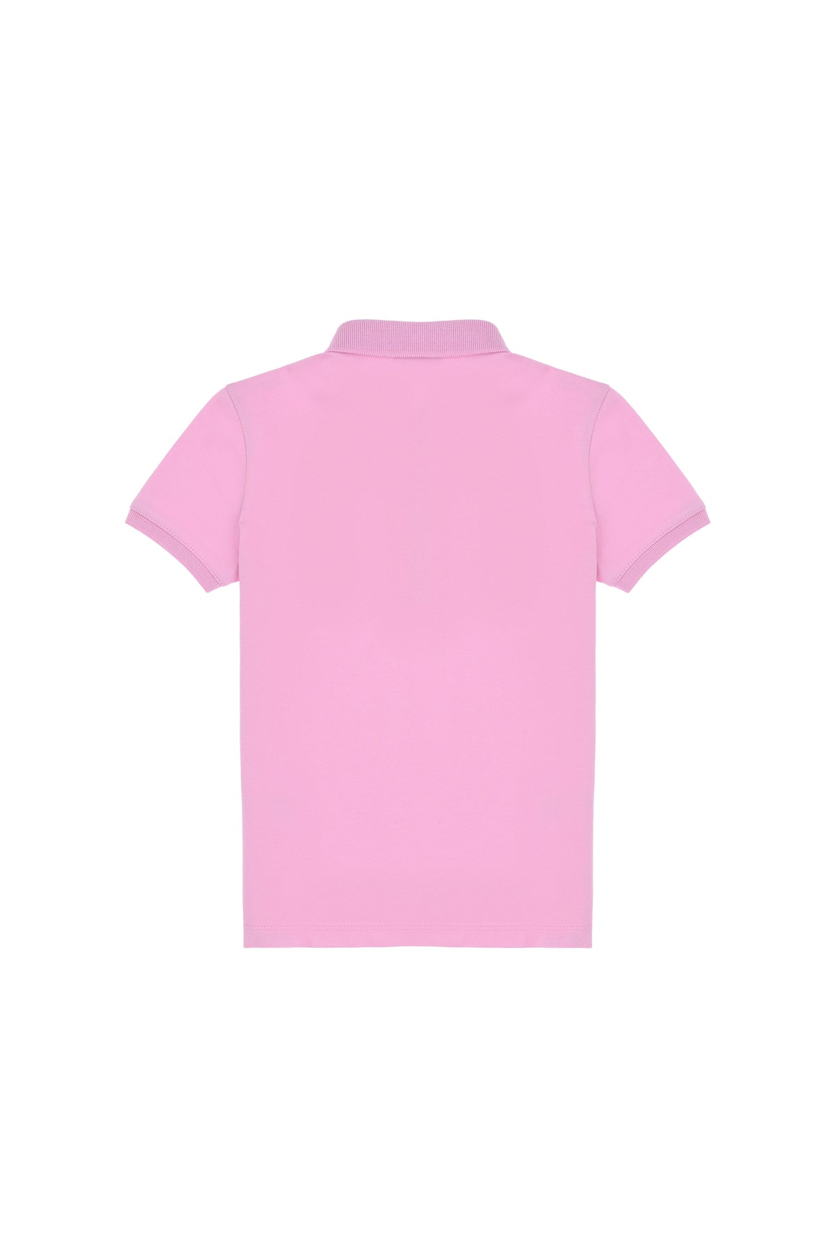 Tricou Polo Fată Pe Roz Cu Logo Brodat