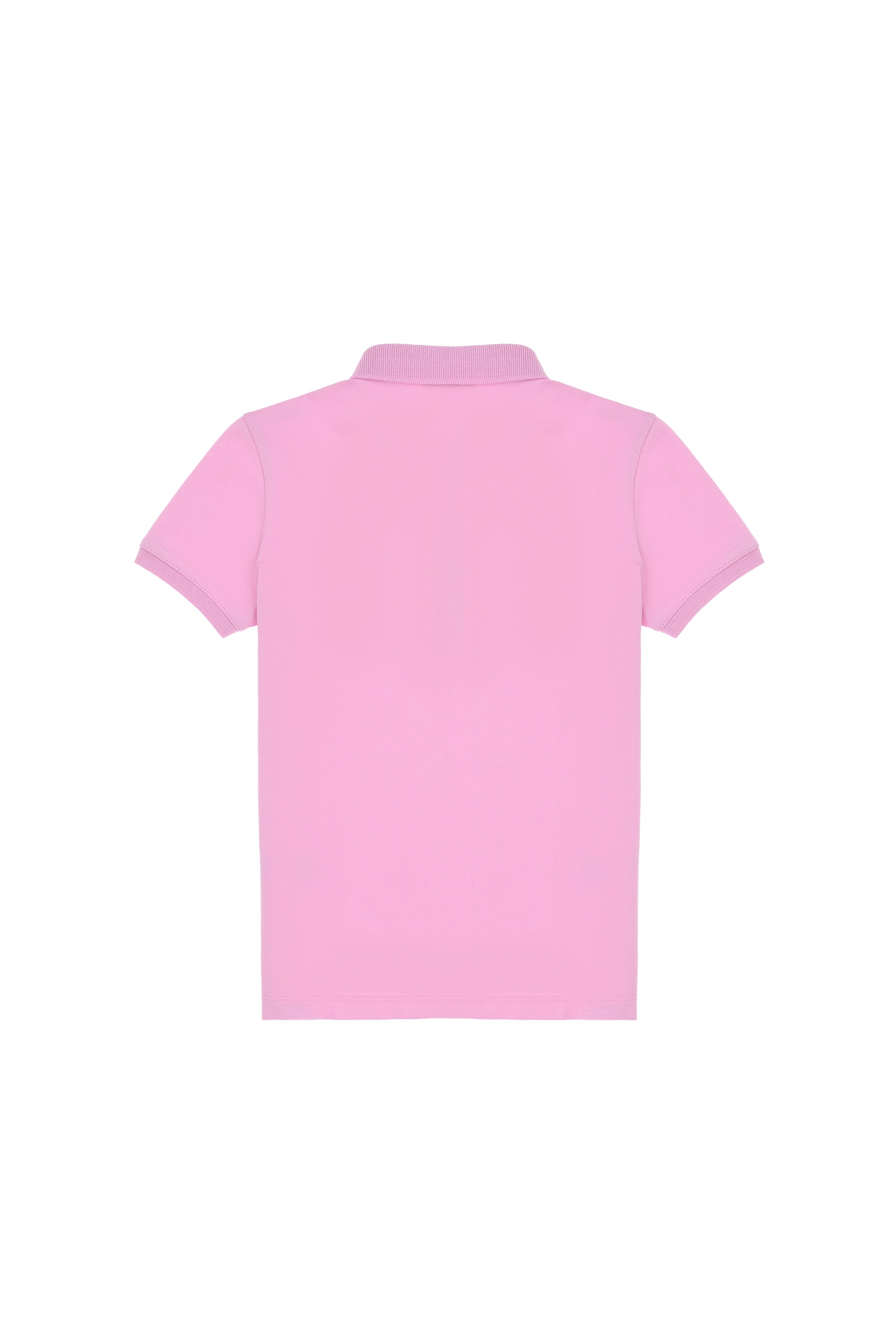 Tricou Polo Fată Pe Roz Cu Logo Brodat