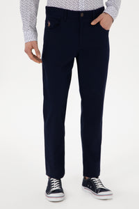 Pantaloni Barbat Tip Chinos Pe Bleumarin