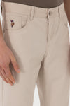 Pantaloni Barbat Tip Chinos Pe Bej