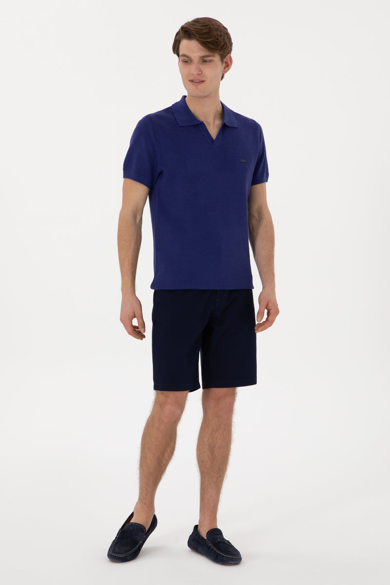 Pantaloni Scurti Barbat Tip Capri Bleumarin