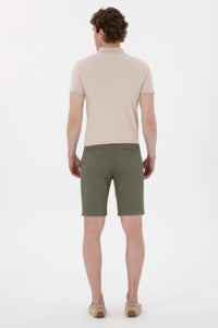 Pantaloni Scurti Barbat Tip Capri Kaki