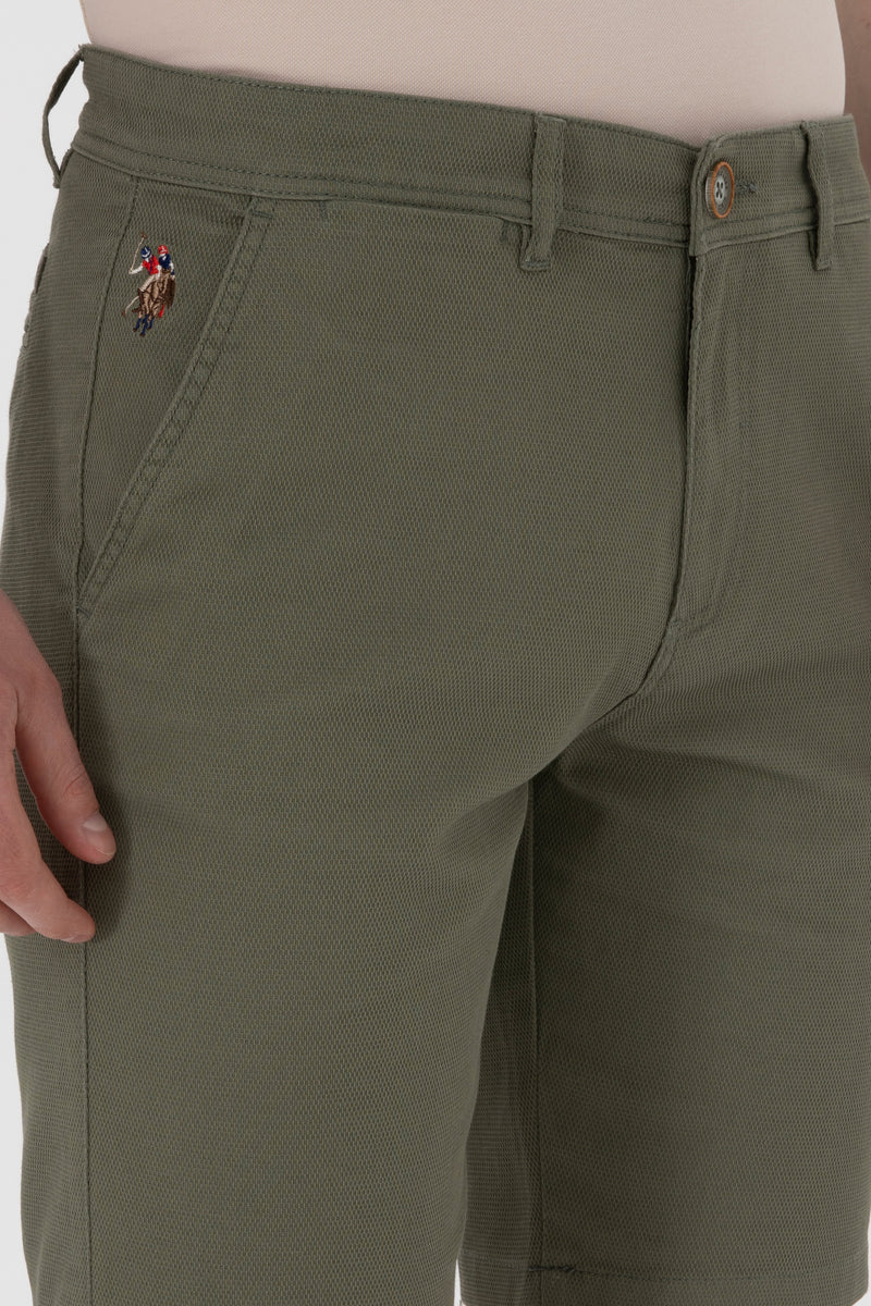 Pantaloni Scurti Barbat Tip Capri Kaki