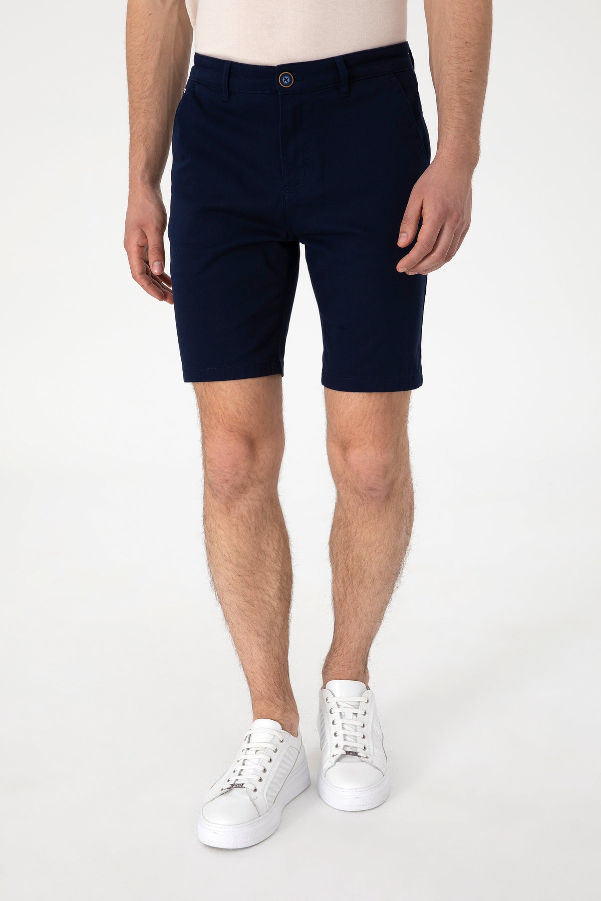 Pantaloni Scurti Barbat Bleumarin Tip Capri