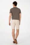 Pantaloni Scurti Barbat Bej Tip Capri