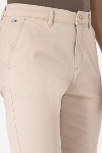Pantaloni Scurti Barbat Bej Tip Capri