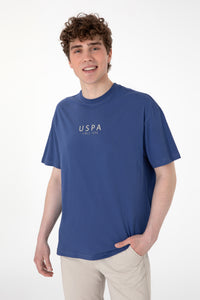 Tricou Barbat Albastru Print USPA pe Piept