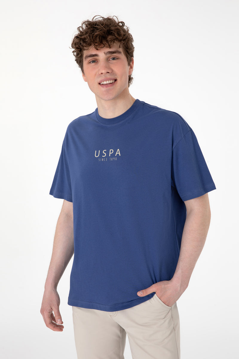 Tricou Barbat Albastru Print USPA pe Piept