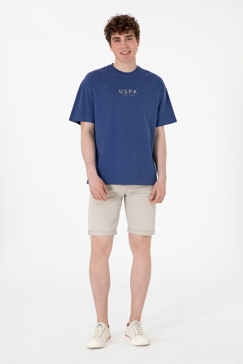 Tricou Barbat Albastru Print USPA pe Piept