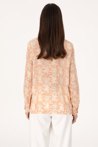 Camasa Dama Bej cu Motive Florale