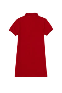 Rochie Polo Fată Pe Roșu Cu Logo Brodat