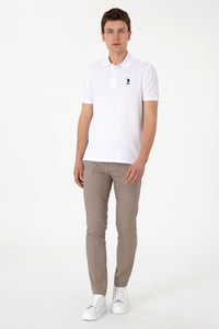 Pantaloni Smart Casual Barbat Kaki Deschis