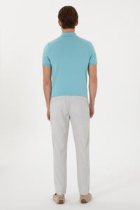 Pantaloni Chino Bărbați Din Material cu model