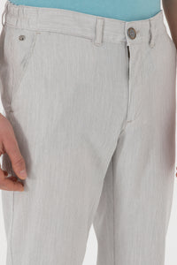 Pantaloni Chino Bărbați Din Material cu model