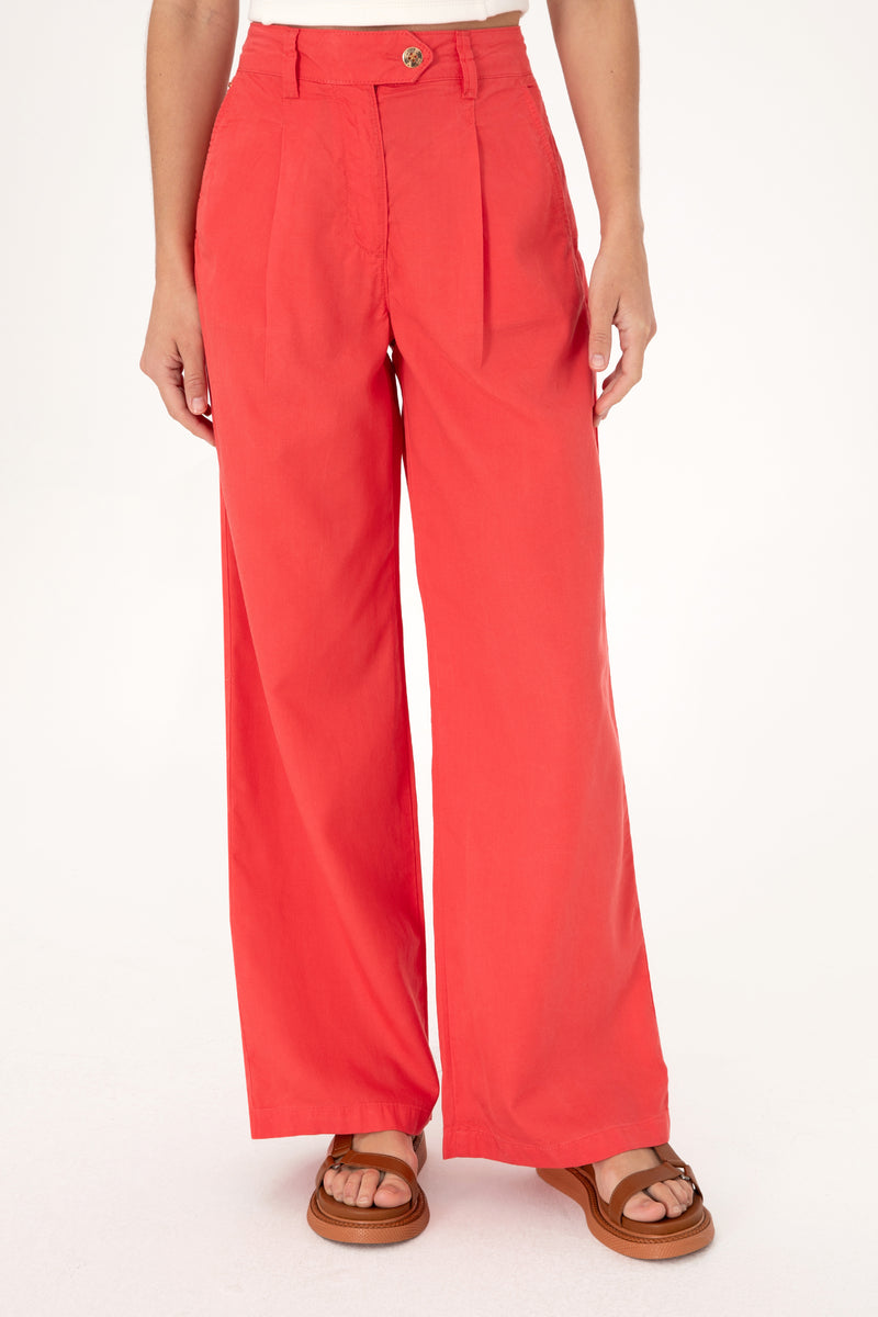 Pantaloni Evazati Dama Fucsia